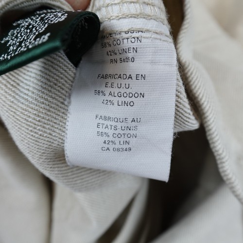 VTG Ralph Lauren Jeans Co Jacket Utility Canvas Chore Womens Medium Made In USA - Picture 8 of 10
