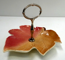 ROYAL WINTON GRIMWADES AUTUMN LEAF PLATE CAKE SERVING TRAY WITH HANDLE
