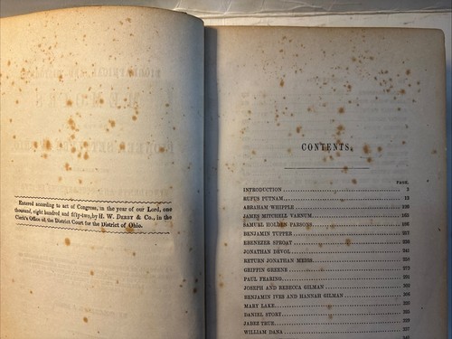 Biographical & Historical Memoirs of the Early Pioneer Settlers of Ohio 1852 - Picture 6 of 13