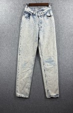 Vintage Levi s 501 Acid Wash 80 s Button Fly Denim Women s Size 24x31