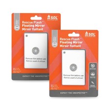 S.O.L. Survive Outdoors Longer Rescue Flash Floating Signaling Mirror - (Pack...