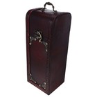  Retro Wooden Wine Carrier: Bottle Holder For Weddings - Vintage Red Wine