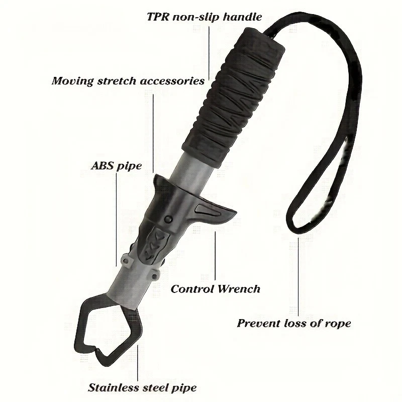 Alicates de pesca de acero inoxidable 2 piezas con mango TPR, con resorte Foto 3 de 4