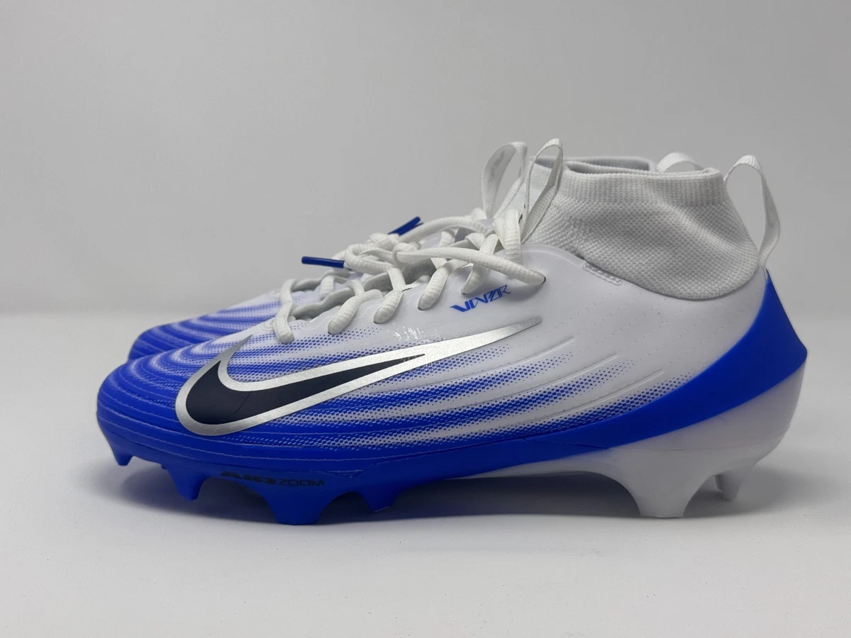 Nike Zoom Air Vapor Pro 1 Football Cleats White Racer Blue  display picture 2