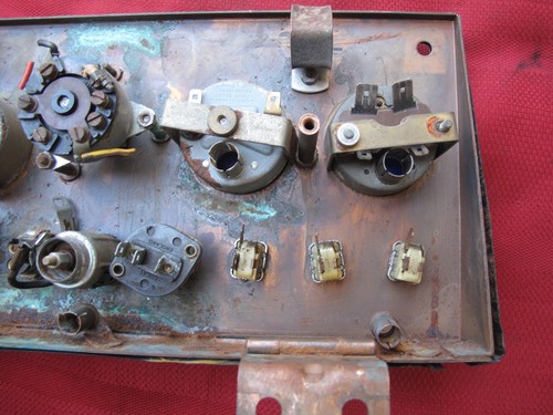 1950s-60s Jaguar Dashboard Panel w/Gauges / Switches / Trim - Picture 18 of 20