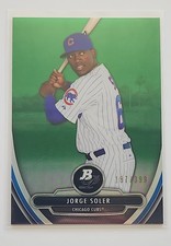 2013 Bowman Platinum - Prospects Jorge Soler #BPCP28 Chrome Green Refractor /399