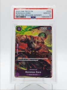 Zoro Pre Release Winner | eBay