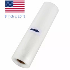 3 Rolls 8"x20' Vacuum Sealer Bags for FoodSaver, Sous Vide, Freezer  Microwave