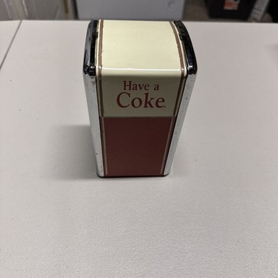 Vintage 1992 Have A Coke Coca~Cola Brand Napkin Holder Dispenser Retro Diner