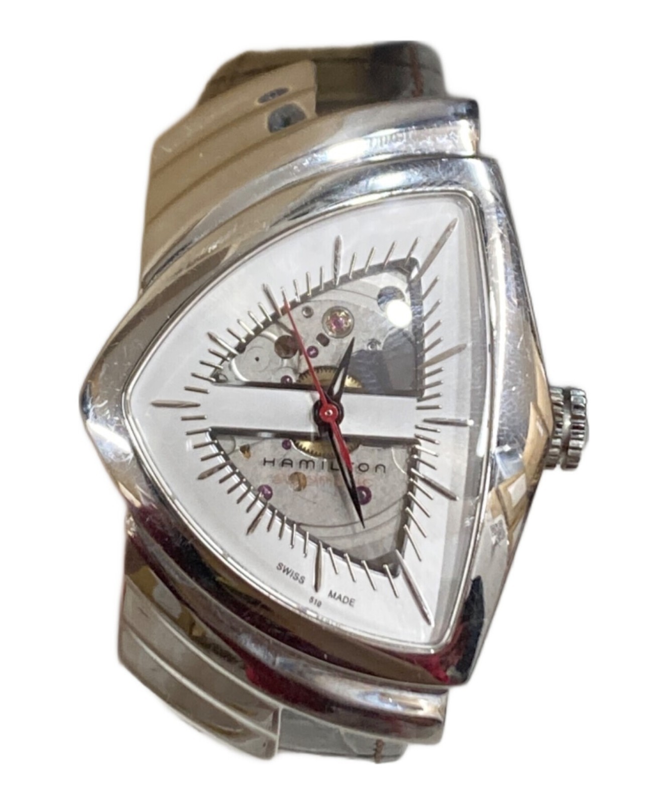 Hamilton Ventura H245150 35mm Silver Dial Automatic Men's Watch Japan Import
