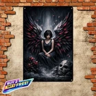 Fallen Angels Retro Tin Sign Vintage Classic Home Interior Wall Art 8x12