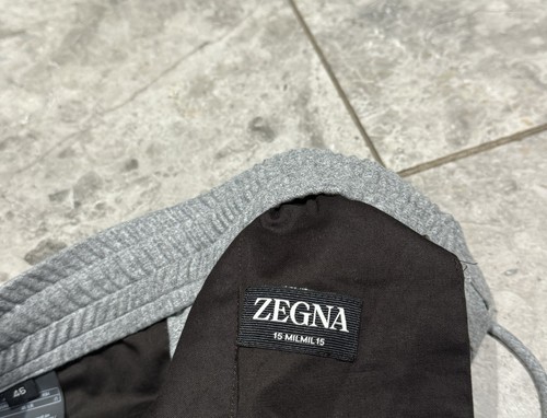 Pantaloni da jogging ZEGNA '15MILMILMIL15' lana superfine grigio mélange 46 IT/XS $1750+ - Foto 16 di 22