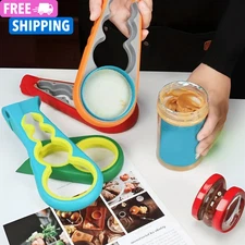 4-in-1 Multi-Purpose Hand Jar Can Bottle Lid Opener Twist Tool Easy Grip Kitchen