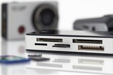 DIGITUS Card Reader USB3.0, schwarz/silber, gängige Karten