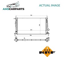 ENGINE COOLING RADIATOR 55327 NRF NEW OE REPLACEMENT