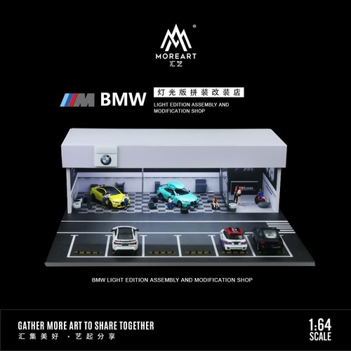 Mercedes-Benz Modification Shop 1:64 Model Scene Storage BMW Parking Lot Lights - Picture 4 of 15