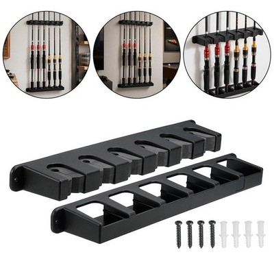 Wandmontierter ABS Angelrutenhalter und Billard Queue Rack für Zuhause