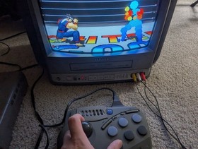 US Seller - Sega Saturn Virtua Arcade Stick Bundle - HSS-0104 + SG Tornado