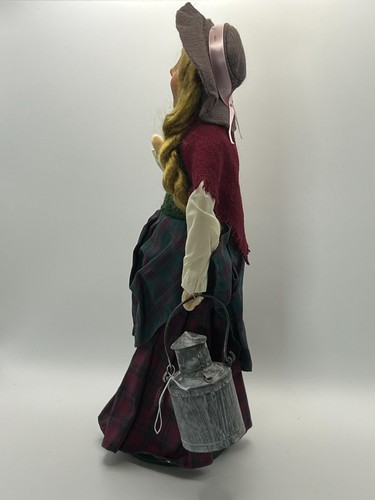 Byers Choice Weihnachten MILCHDOSE WOMAN CAROLER ~ 13" ~ 1997 Lady - Bild 7 von 24