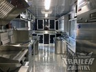 New 2025 8.5X28 V-Nose Enclosed Mobile Food Truck Bbq Concession Vending Trailer
