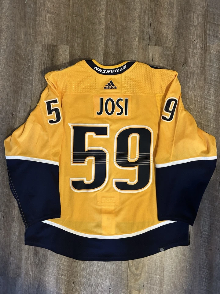 Camiseta deportiva local Nashville Predators Adidas MiC Primegreen 25 aniversario talla 56 Foto 2 de 4