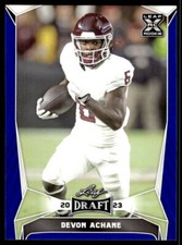 2023 Leaf Draft Blue  46 Devon Achane  Rc