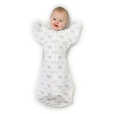 Amazing Baby Transitional Swaddle Sack with Arms Up Half-Length Sleeves and Mitt