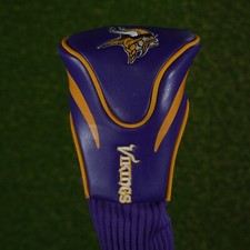 TEAM GOLF NFL MINNESOTA VIKINGS 3 FAIRWAY WOOD HEADCOVER PURPLE / GOLD  L K 