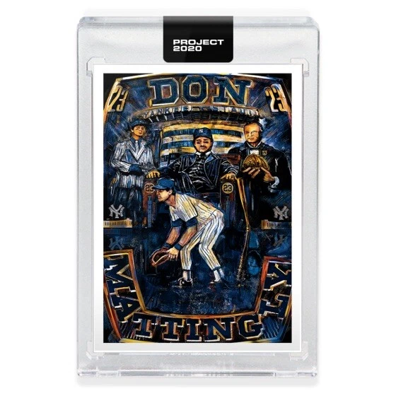Topps PROJECT 2020 Card #118 Don Mattingly by Andrew Thiele Pre-Sell W/Box - Image 2 of 3