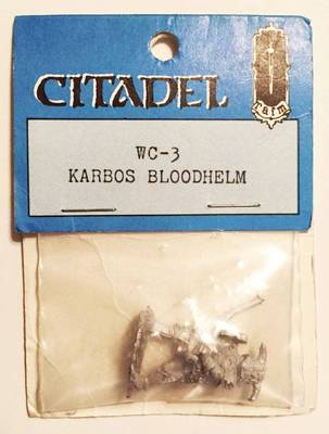 Citadel RAFM WC-3 Karbos Bloodhelm Chaos First Citadel Compendium Sealed 1983