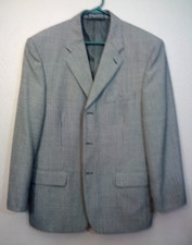 VINTAGE Bert Pulitzer Sport Coat Blazer Mens 42R Brown Houndstooth Suit Jacket