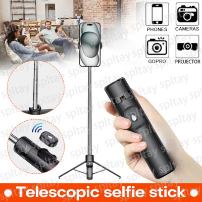 Smartphone Handy Selfie Stick Bluetooth Stativ Teleskop Stange mit Fernbedienung
