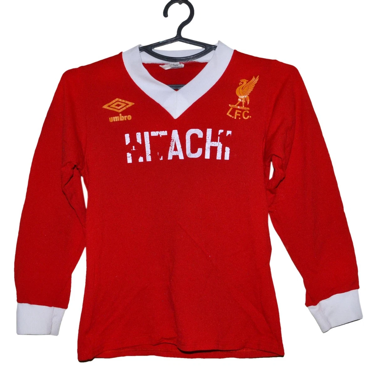 Maillot De Football Domicile Liverpool FC Années 80 - Umbro, Taille L, Occasion Bon état
