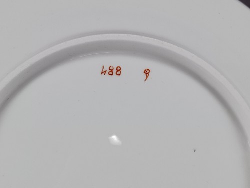 Spode Pattern 488 Dolls House Blue & Red Bone China 9 Inch Plate Circa 1803-1820 - Picture 10 of 11