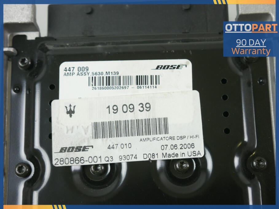 2003-2008 Maserati Quattroporte M139 Bose Amplifier Audio OEM