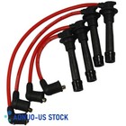 NEW Red Performanc Ignition Spark Plug Wires Set For 90-00 Mazda Miata 1.6L/1.8L