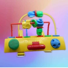 Vintage 1992 Safety First Stroller Car Seat Activity Toy Planes, Trains, Boats