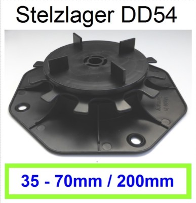 144 St. Stelzlager selbstnivellierend Typ DD54, 35-70mm, Fuge 3mm, Steghöhe 15mm
