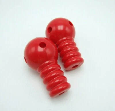 Tinkertoy 2 Robot Arms Red Replacement Parts Plastic Tinker Toy Pieces - Image 1 of 4