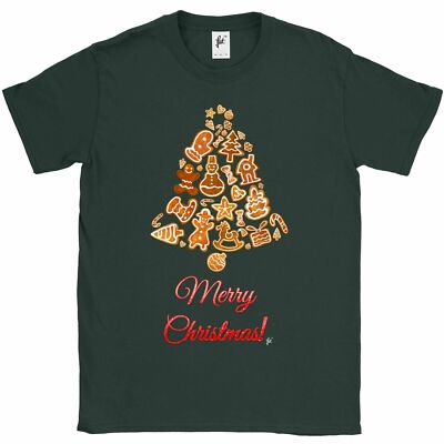 Christmas Bell Iced Gingerbread Decorated Biscuits Mens T-Shirt
