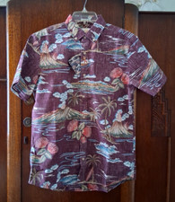 Reyn Spooner Men's "BIG ISLAND GLORY" NWT Eggplant FBF TAILORED Shirt Sizes