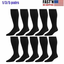 1-5 Pairs Copper Compression Socks 20-30mmHg Graduated Support For Men Womens
