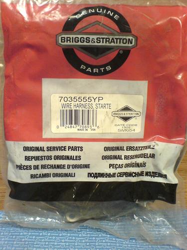SNAPPER REAR ENGINE RIDER STARTER WIRE HARNESS. 7035555YP OEM PART J-74 ...