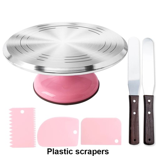 6Pcs/set Turntable Cake Decoration Accessories Set Rotating Cake Stand Tools - Picture 17 of 27