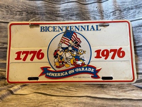 Walt Disney America on Parade Bicentennial 1776 1976 License Plate 25/47