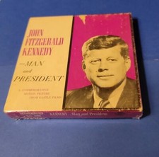 Vtg 8MM CASTLE FILMS John Fitzgerald Kennedy Man President Commemorative