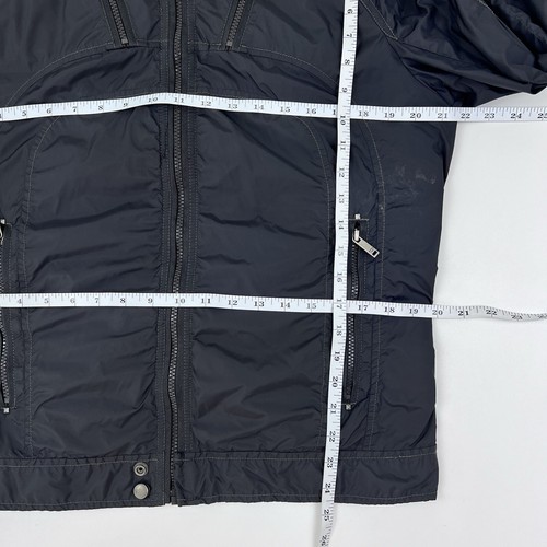 Diesel Teflon Nylon Windbreaker Jacket Coat Men's L Black Runs Small - Picture 13 of 14