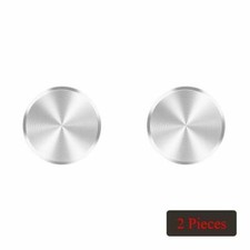Universal Plated Iron Magnetic Stickers Car Phone Holder Disk Mount 2 ea Silver