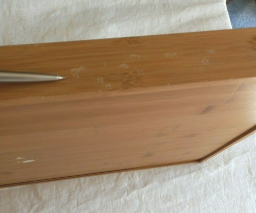 Bamboo Wood Serving Tray with Hand Made Wine Labels Decoration - Picture 7 of 12