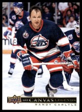 Randy Carlyle NHL CARD 2020-21 SP Signature Edition Legends UD Canvas #C-8